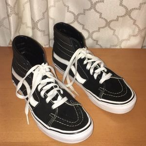 Black and White Hightop Vans